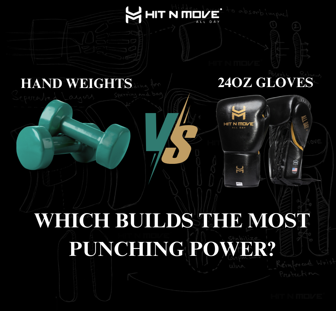 Which Builds the Most Punching Power? – Hand Weights vs. 24oz Gloves