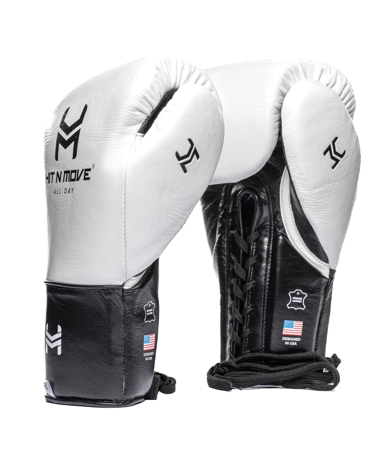 新品 hit n move 馬毛グローブ 白 16オンス Suvari Horse Hair 16 oz Boxing Gloves | Lace Up | HIT&MOVE