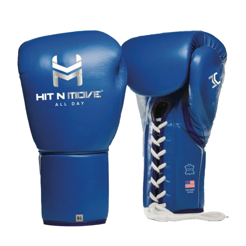 ヒットアンドムーブ　プロバランス　12オンスベルクロ　レッド／シルバー All Day Pro Balance 12 oz Boxing Gloves | Lace Up | HIT&MOVE
